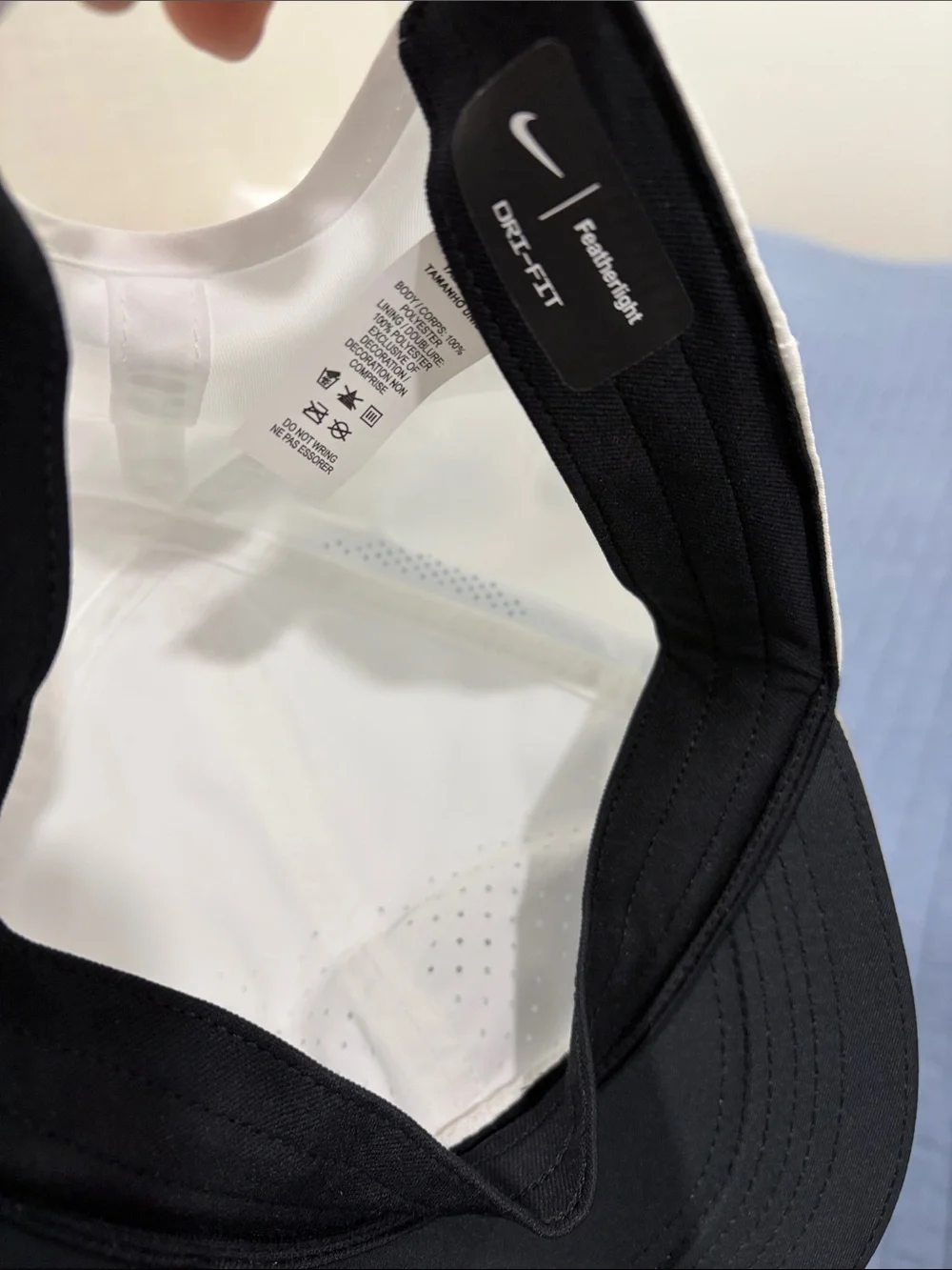 Nike Dri-Fit White Hat with Reflective Swoosh